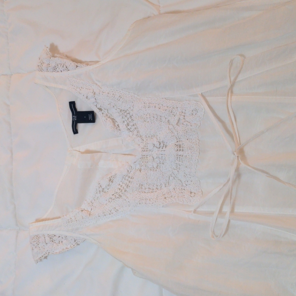 White linen dress